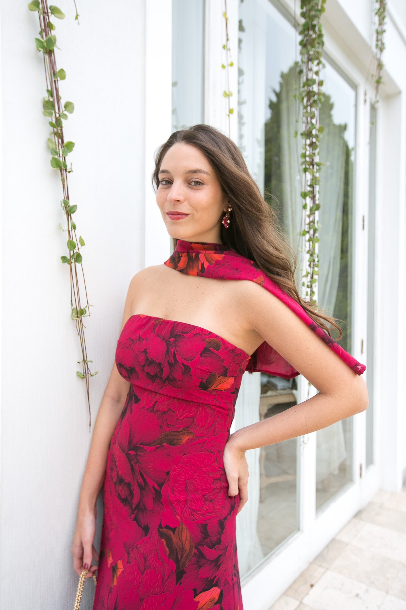 Vestido Simona - Print Fucsia
