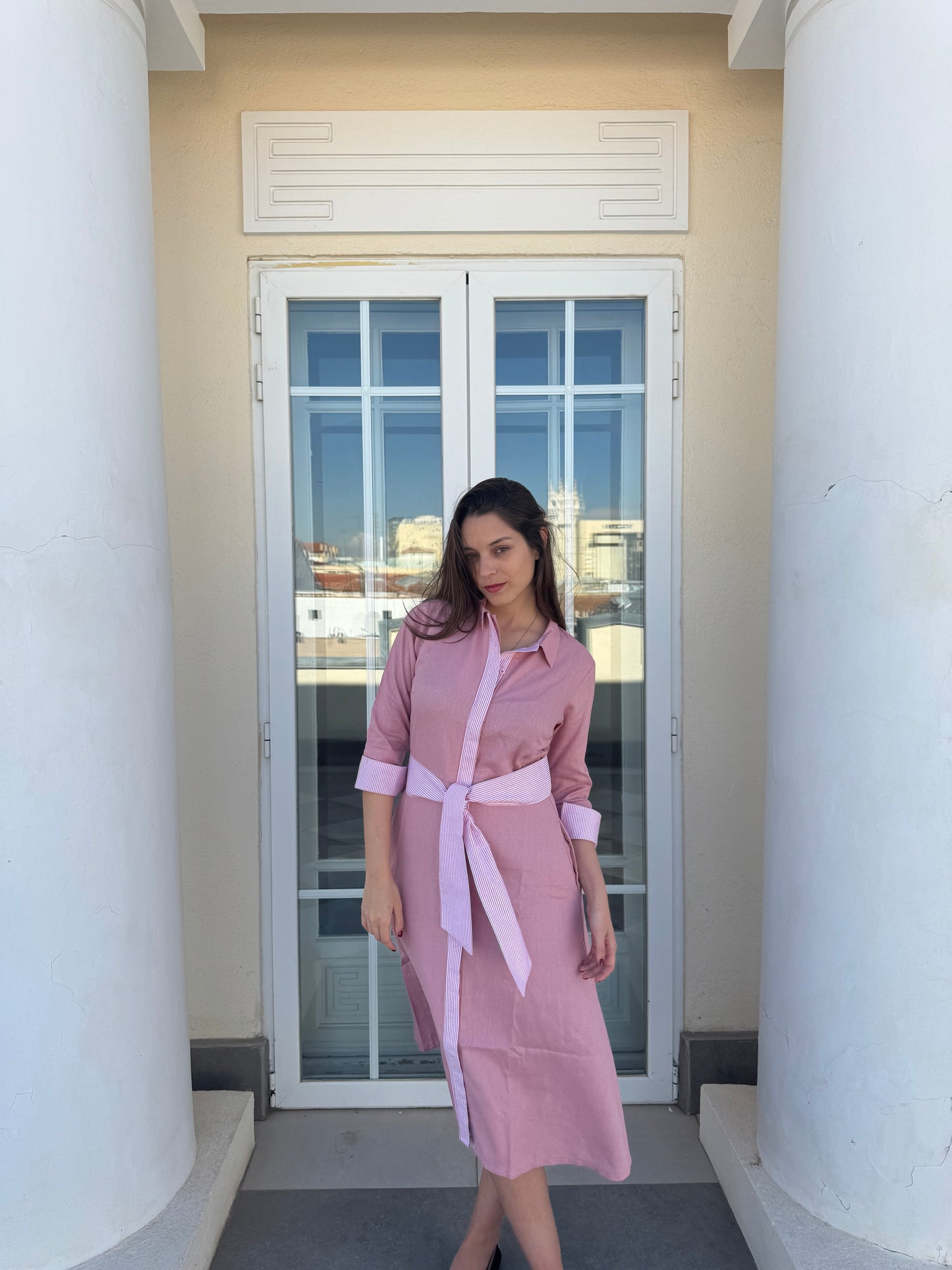 Camisero de Lino rosado