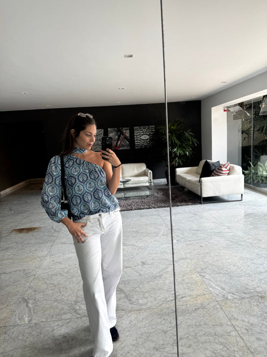 Blusa Gaia Turquesa