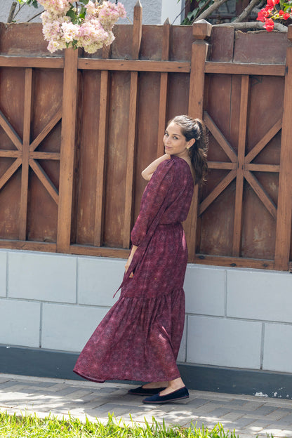 Falda Gaia Burgundy