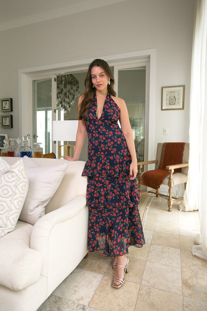 Vestido Isadora - Print Navy