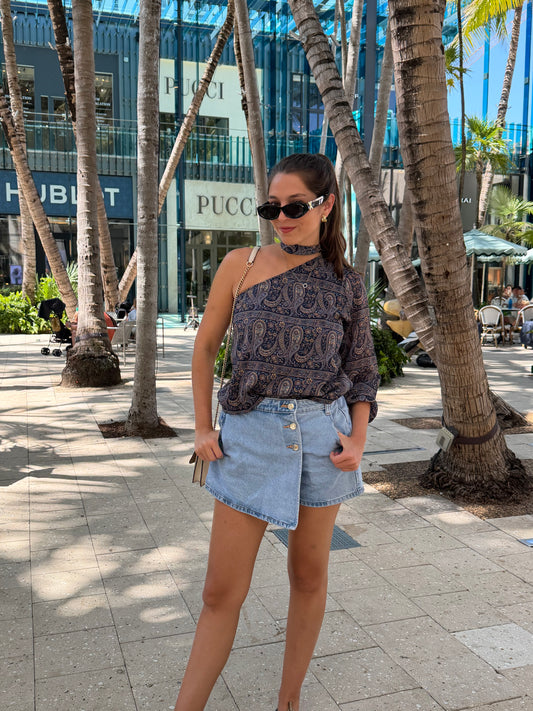 Blusa Gaia azul