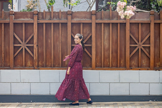 Falda Gaia Burgundy