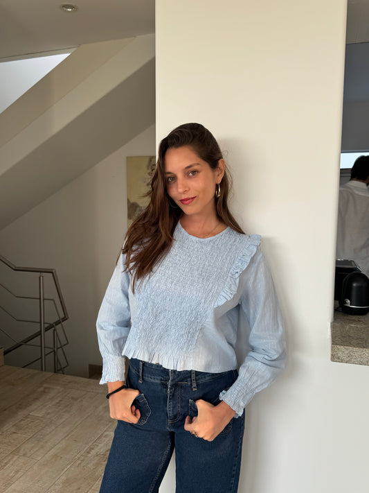 Blusa Zoé celeste