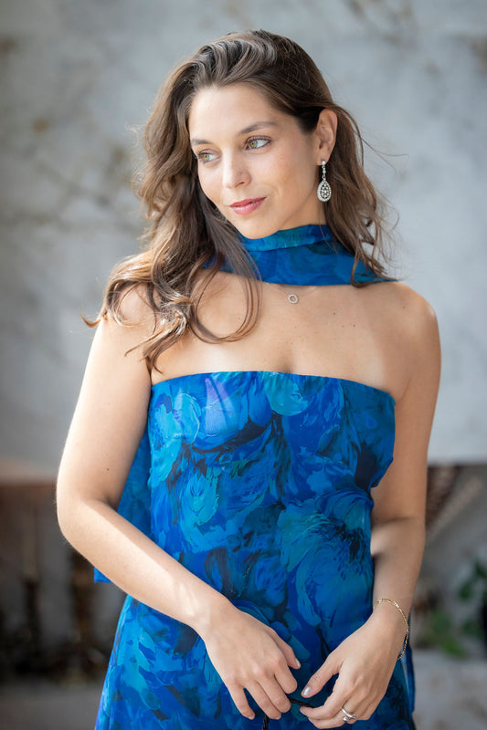 Vestido Simona azul