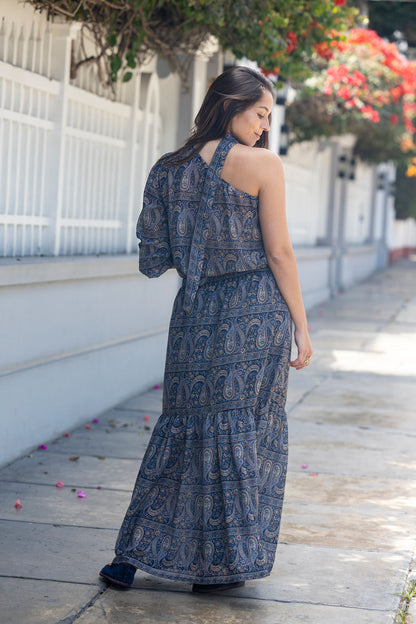 Falda Gaia azul