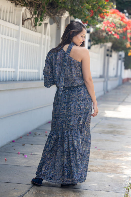 Falda Gaia azul
