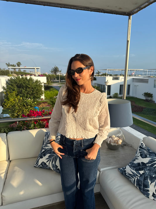 Blusa Zoé beige