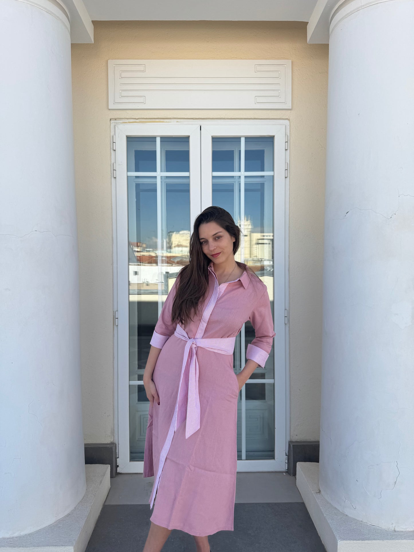 Camisero de Lino rosado