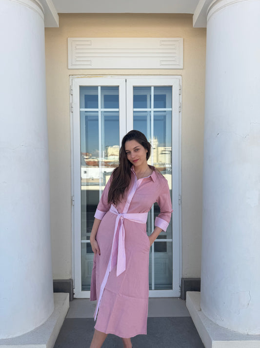 Camisero de Lino rosado