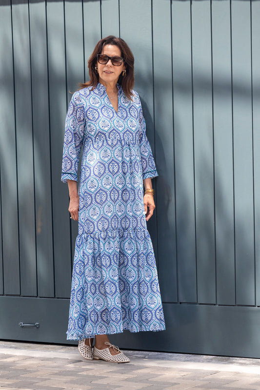 Vestido Gaia turquesa