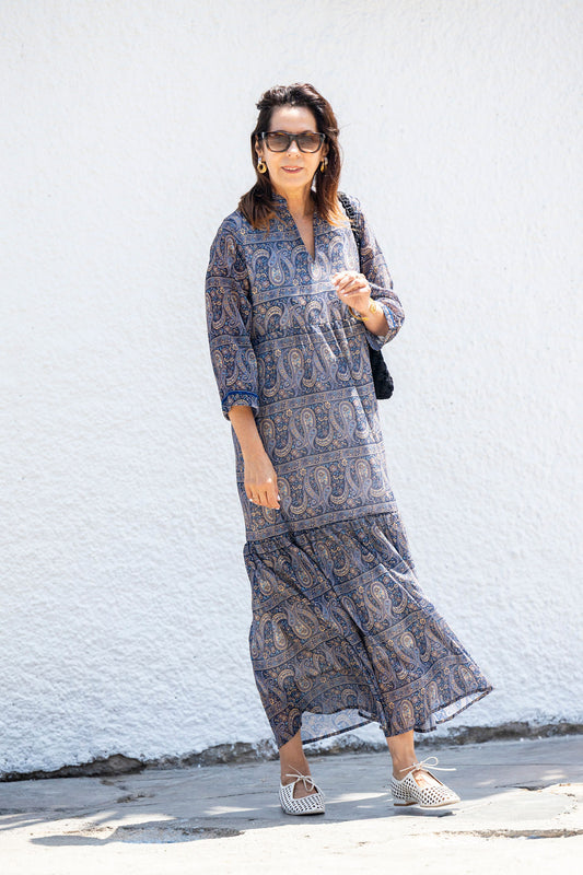 Vestido Gaia azul