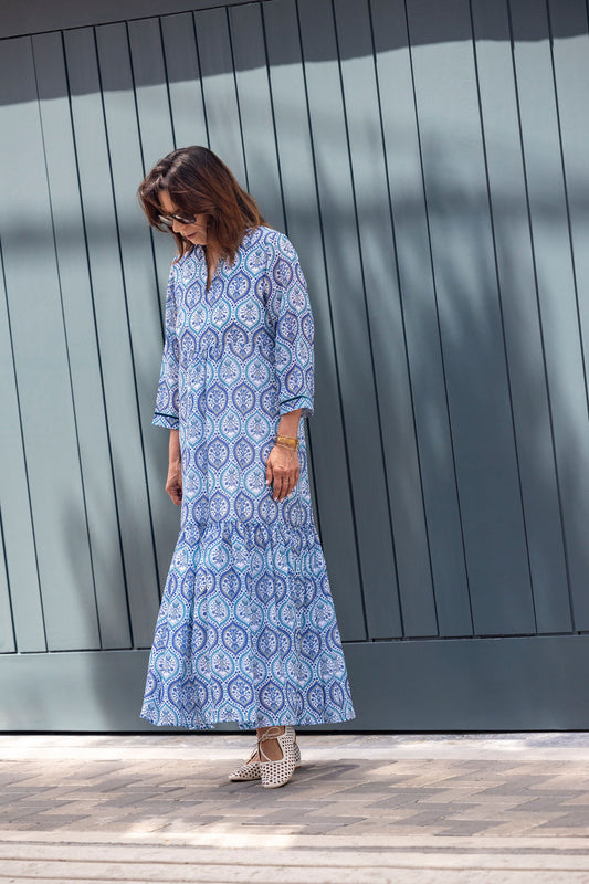 Vestido Gaia turquesa