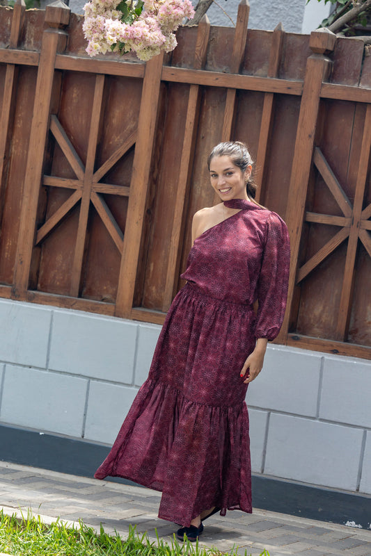 Falda Gaia Burgundy