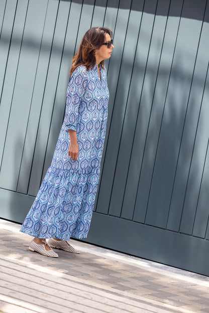 Vestido Gaia turquesa