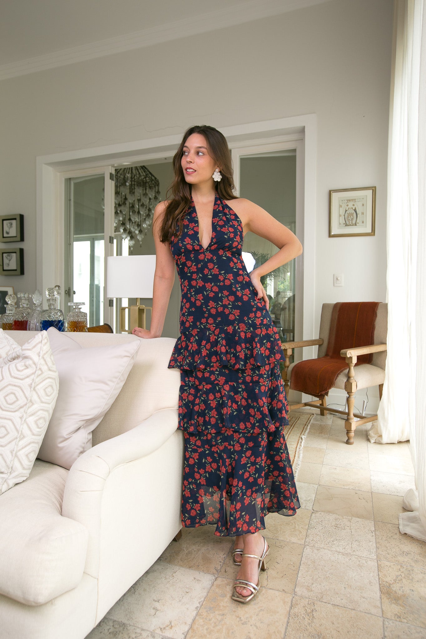 Vestido Isadora - Print Navy
